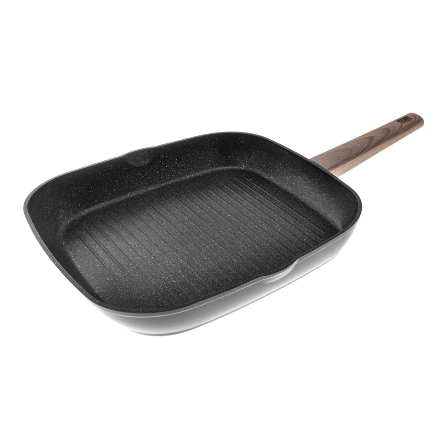 Patelnia grillowa ODELO CHAMPION 28 cm Greblon C3 indukcja — widok całej patelni — zdjęcie 2