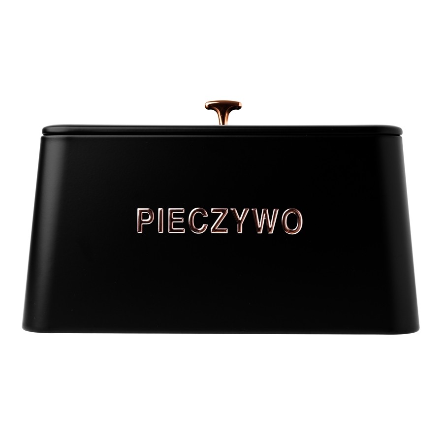 Chlebak stalowy ODELO MIGUEL czarny 35 cm napis PIECZYWO — oryginalne zdjęcie produktu 4