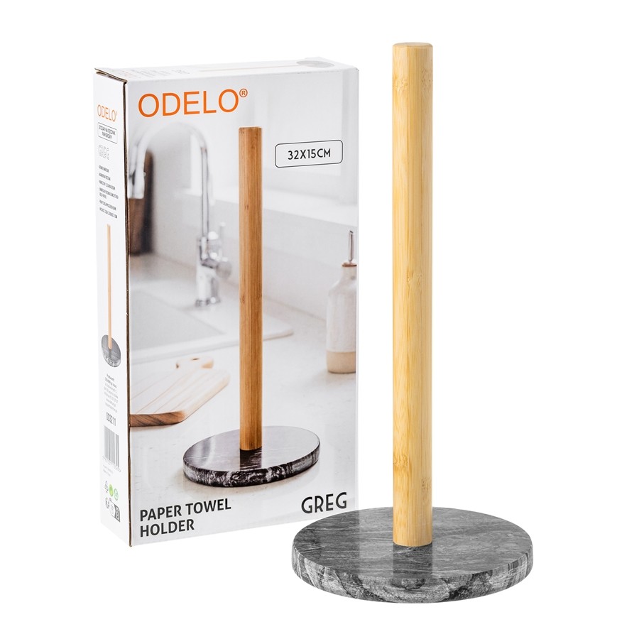 Stojak na ręcznik papierowy ODELO GREG szary 32 cm — oryginalne zdjęcie produktu 1