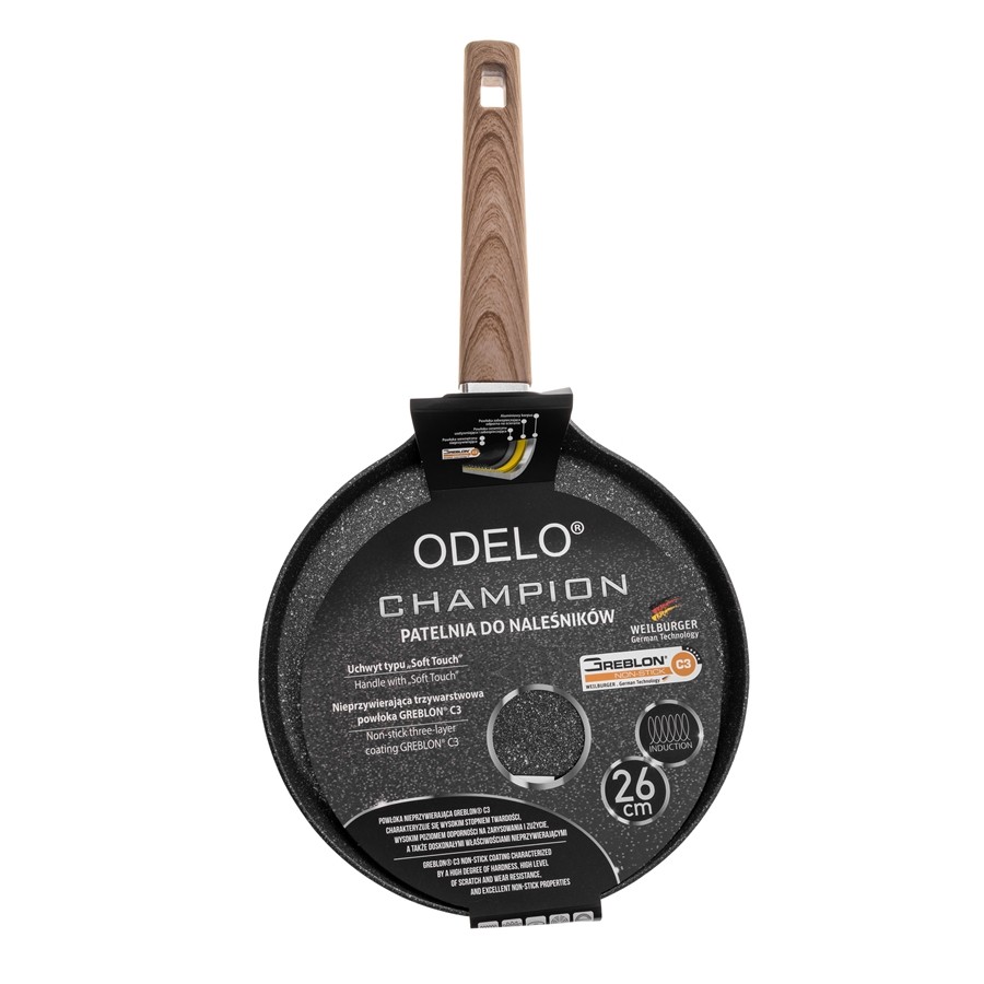 Patelnia naleśnikowa ODELO CHAMPION 26 cm Greblon C3 indukcja — oryginalne zdjęcie produktu 2