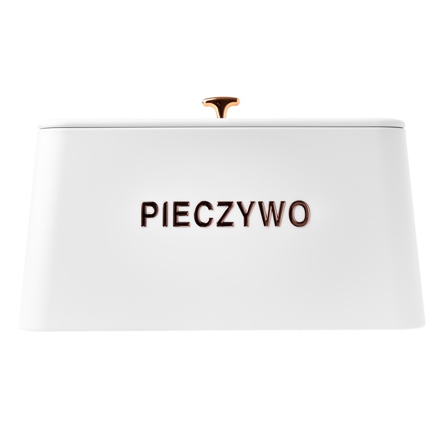Chlebak stalowy ODELO MIGUEL biały 35 cm napis PIECZYWO — oryginalne zdjęcie produktu 4